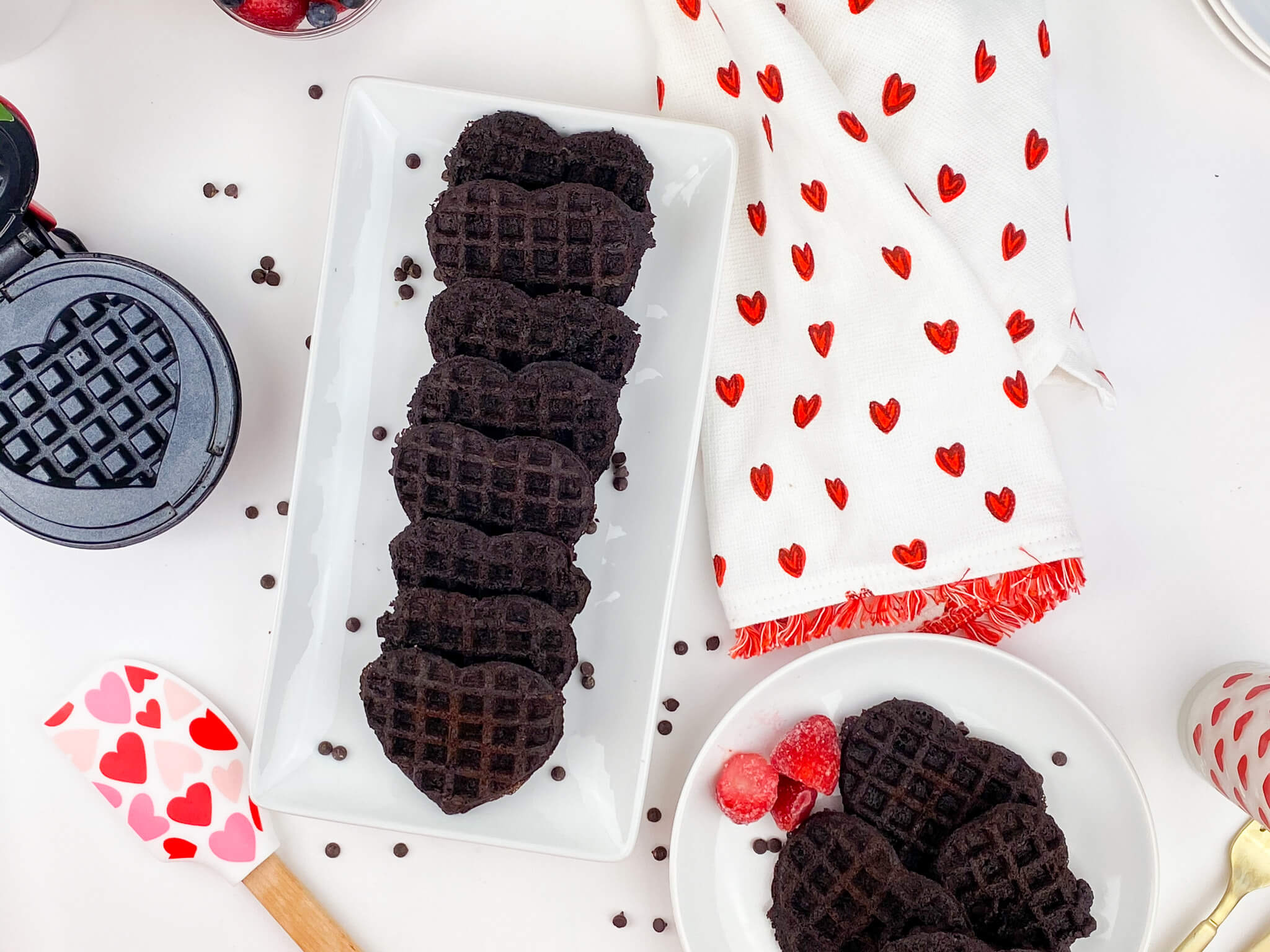 Kate's Safe & Sweet - Brownie Waffles on Tray Main