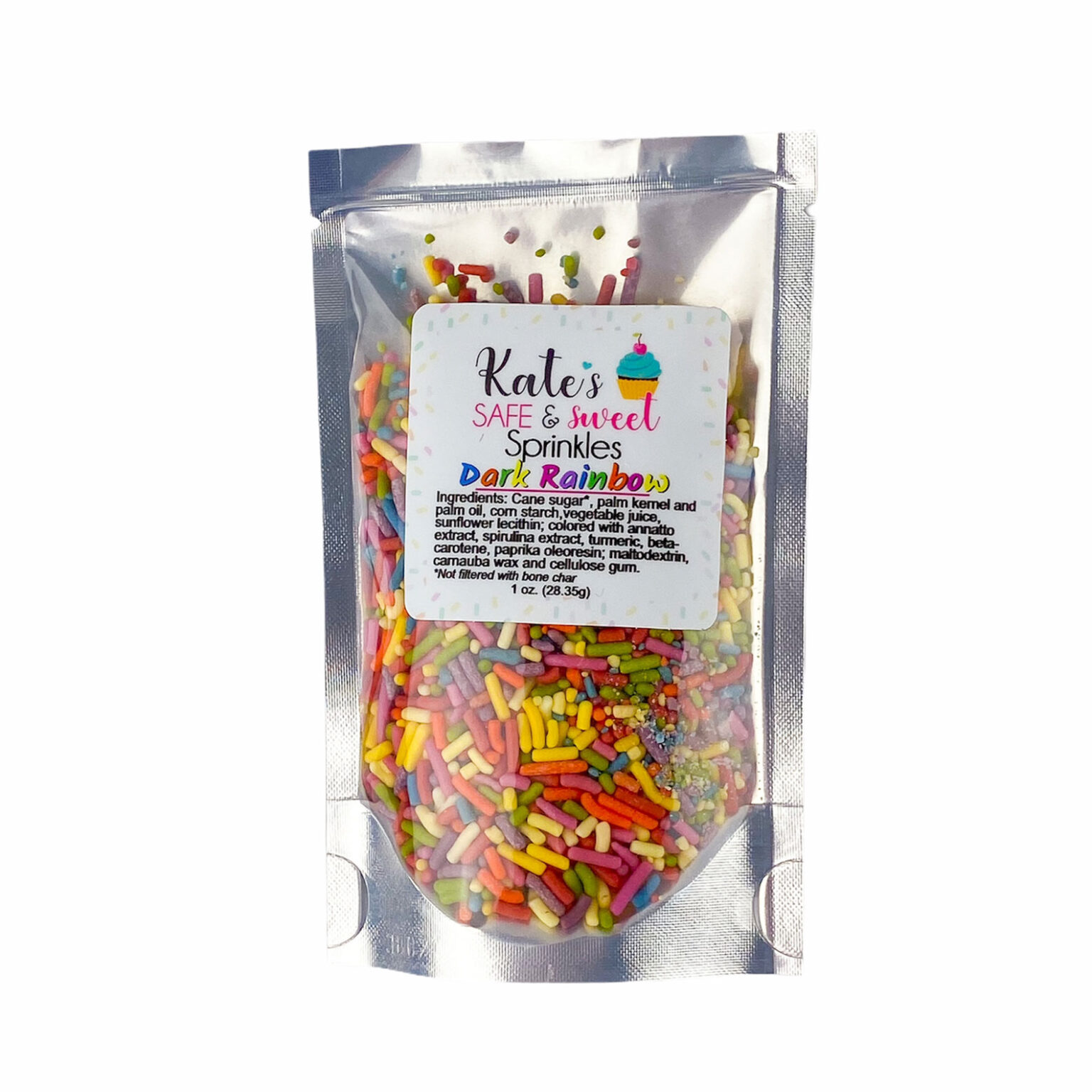 Kate's-Safe-&-Sweet---1-oz.-Dark-Rainbow-Sprinkles