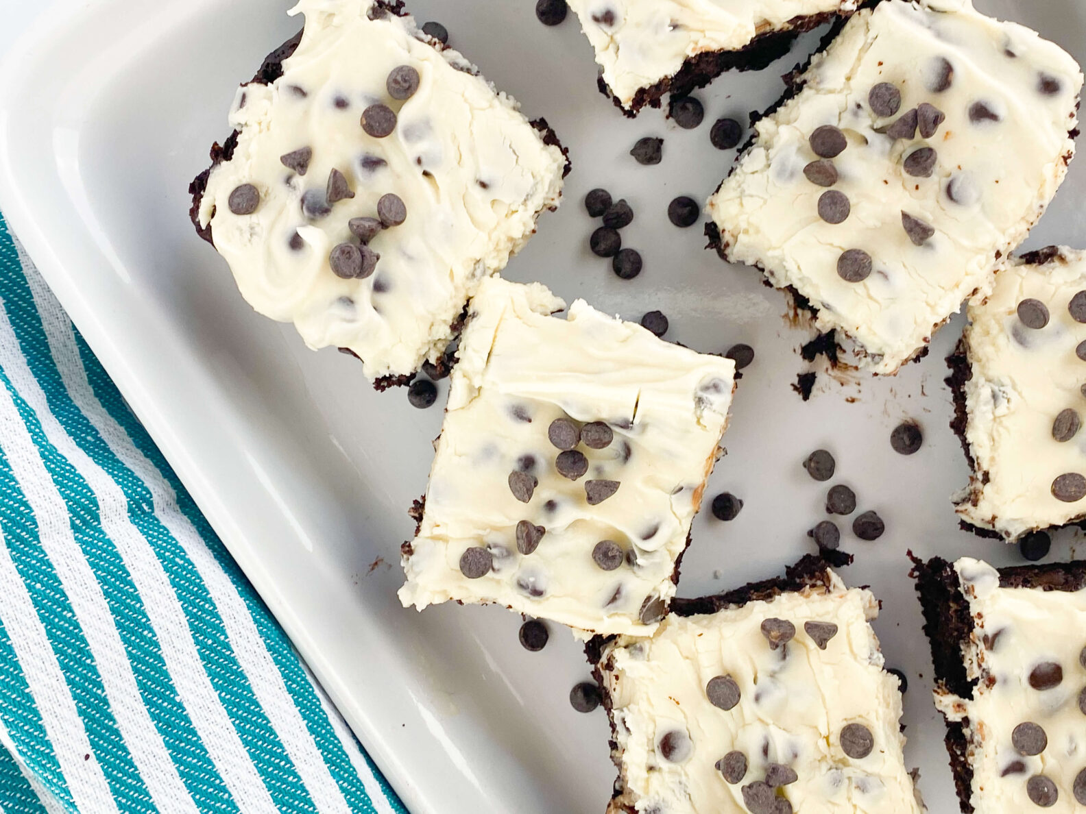 Kate's Safe & Sweet - Cookie Dough Brownies on Tray