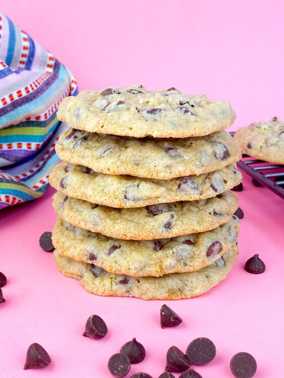 Kate's Safe & Sweet - Copycat Doubletree Cookies Close Stack