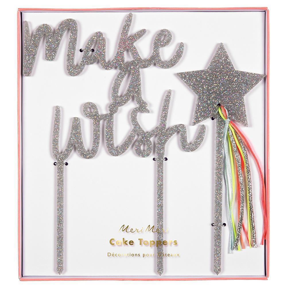Make A Wish Acrylic Toppers - Meri Meri