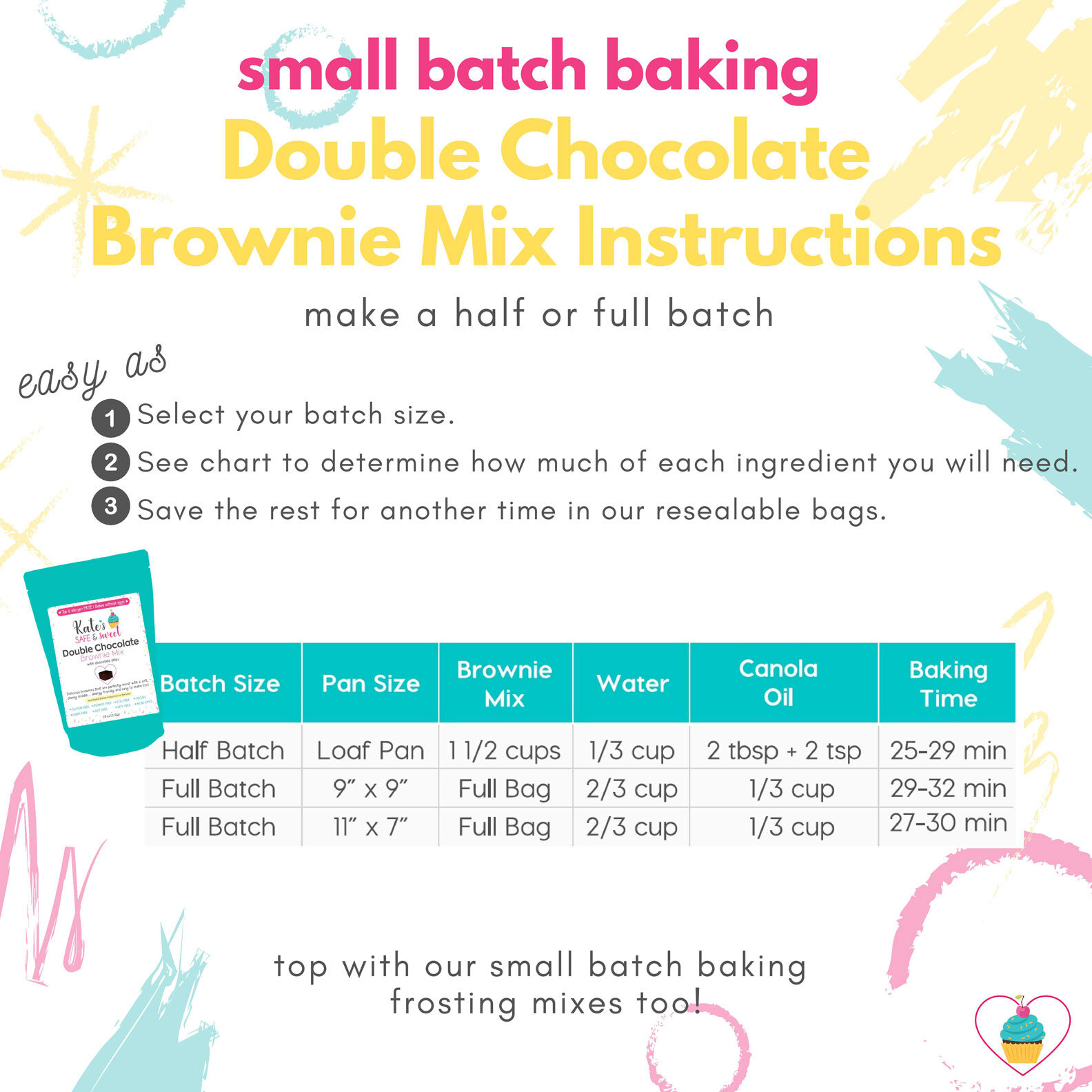 Kate's-Safe-and-Sweet---Small-Batch-Baking---Brownie-Mix-Instructions