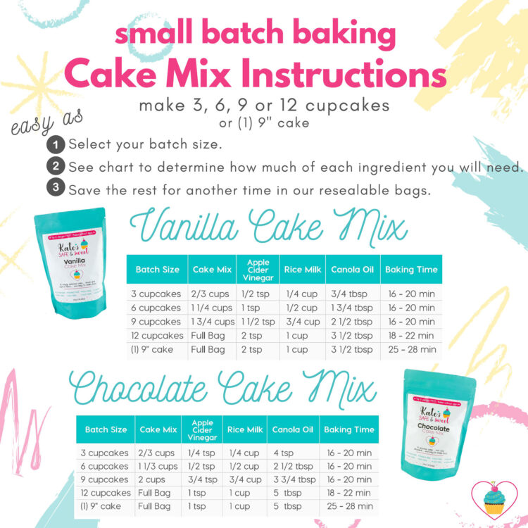 Vanilla Cake Mix Bundle – Kate's Safe & Sweet