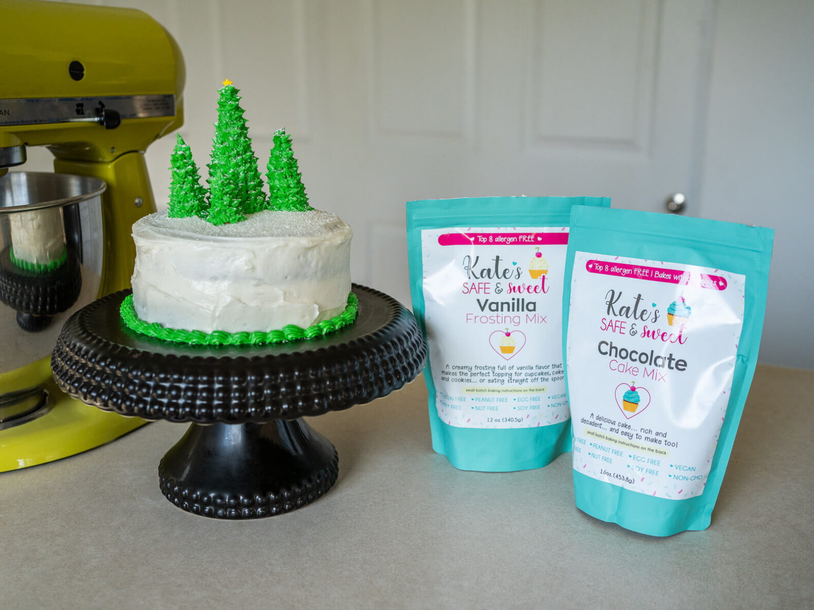 Kate's Safe and Sweet - Christmas Chocolate Cake Trees and Mixes