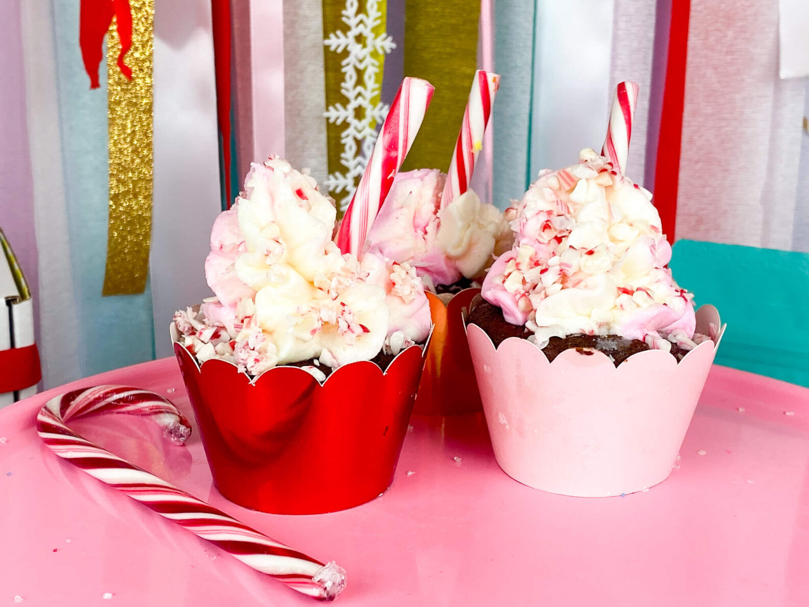 Kate's Safe and Sweet - Peppermint Cupcake Trio