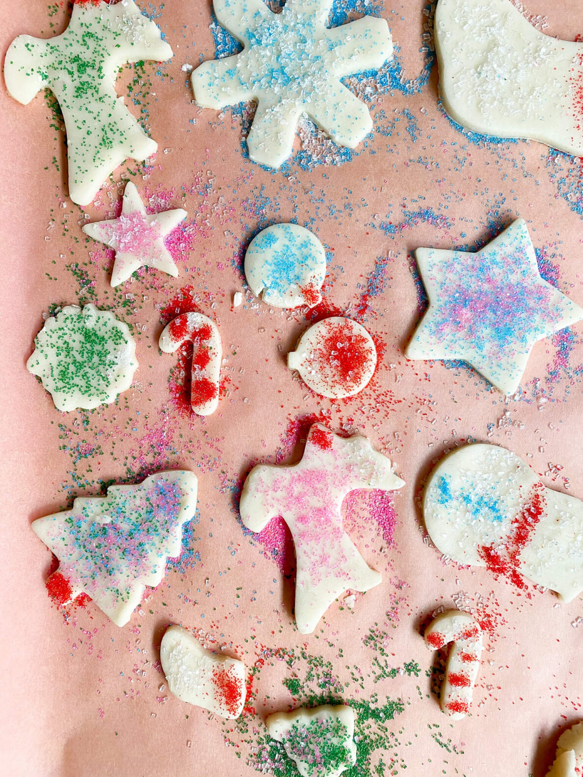 Kate's Safe and Sweet - Rolled Sugar Cookies On Full Baking Tray