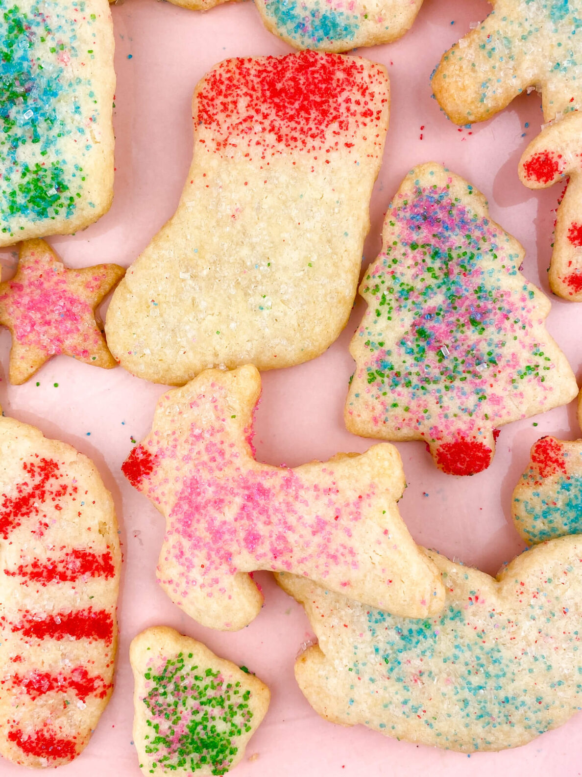 Kate's Safe and Sweet - Rolled Sugar Cookies - Reindeer & Stocking
