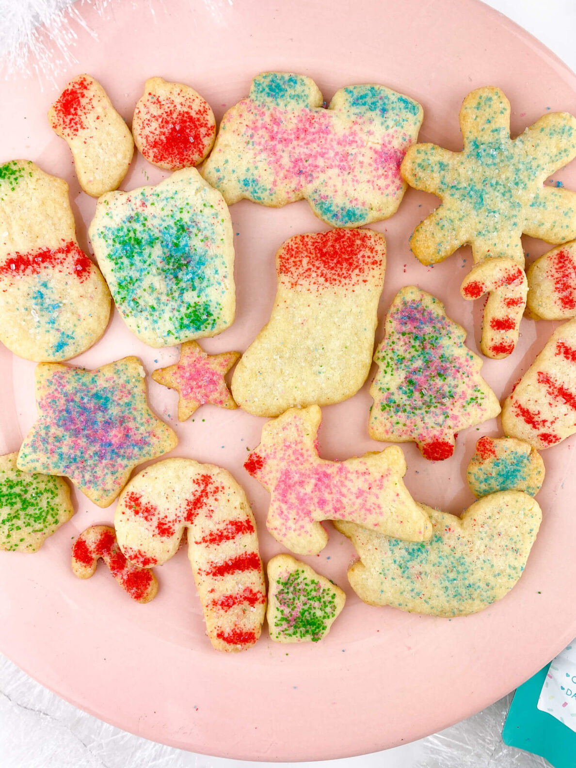 Kate's Safe and Sweet - Rolled Sugar Cookies on Plate Close