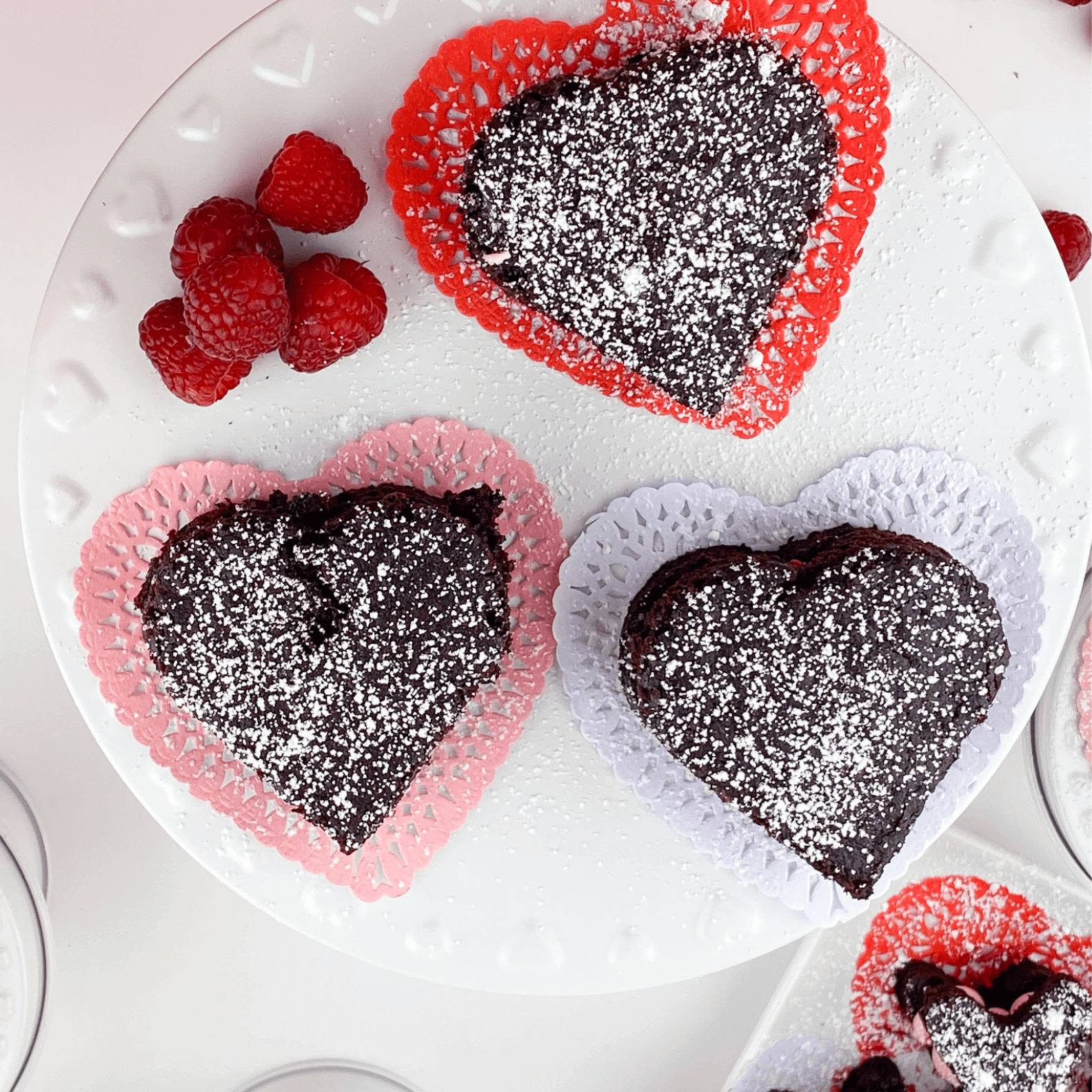 Kate's Safe and Sweet - Raspberry Brownies Three Large-