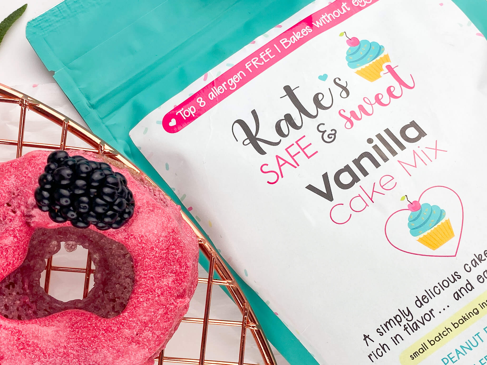 Kate's Safe & Sweet - Blackberry Donuts with Mix