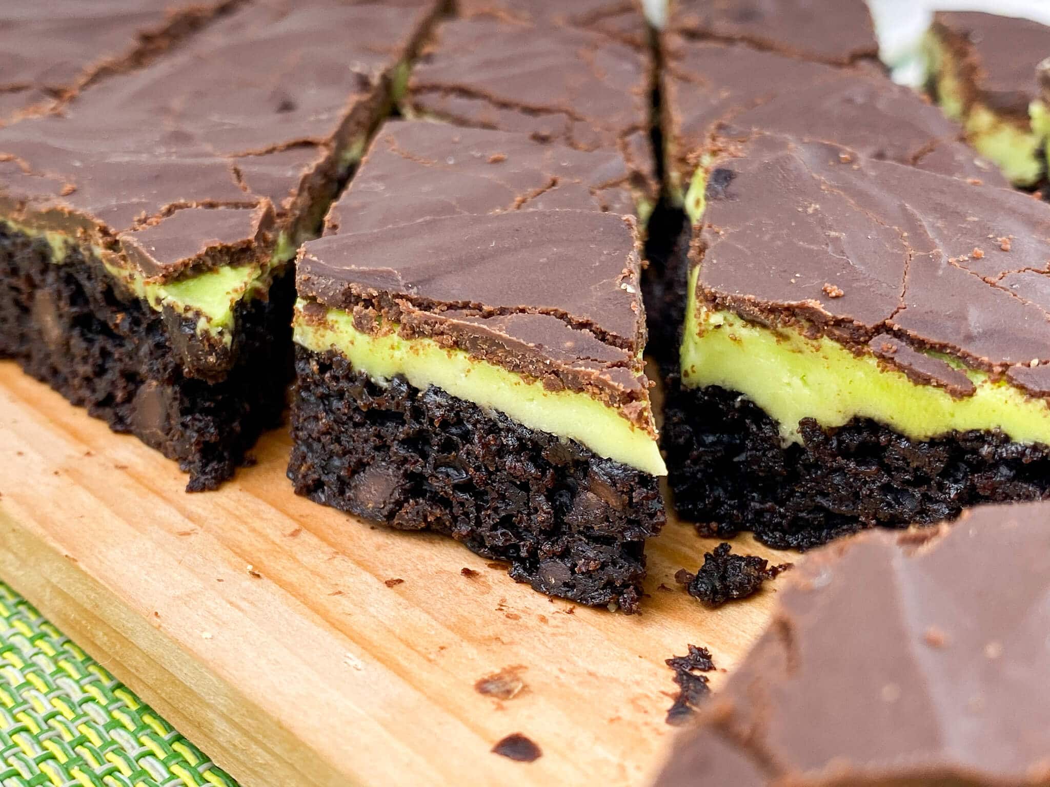 Kate's Safe & Sweet - Grasshopper Bars Close Up