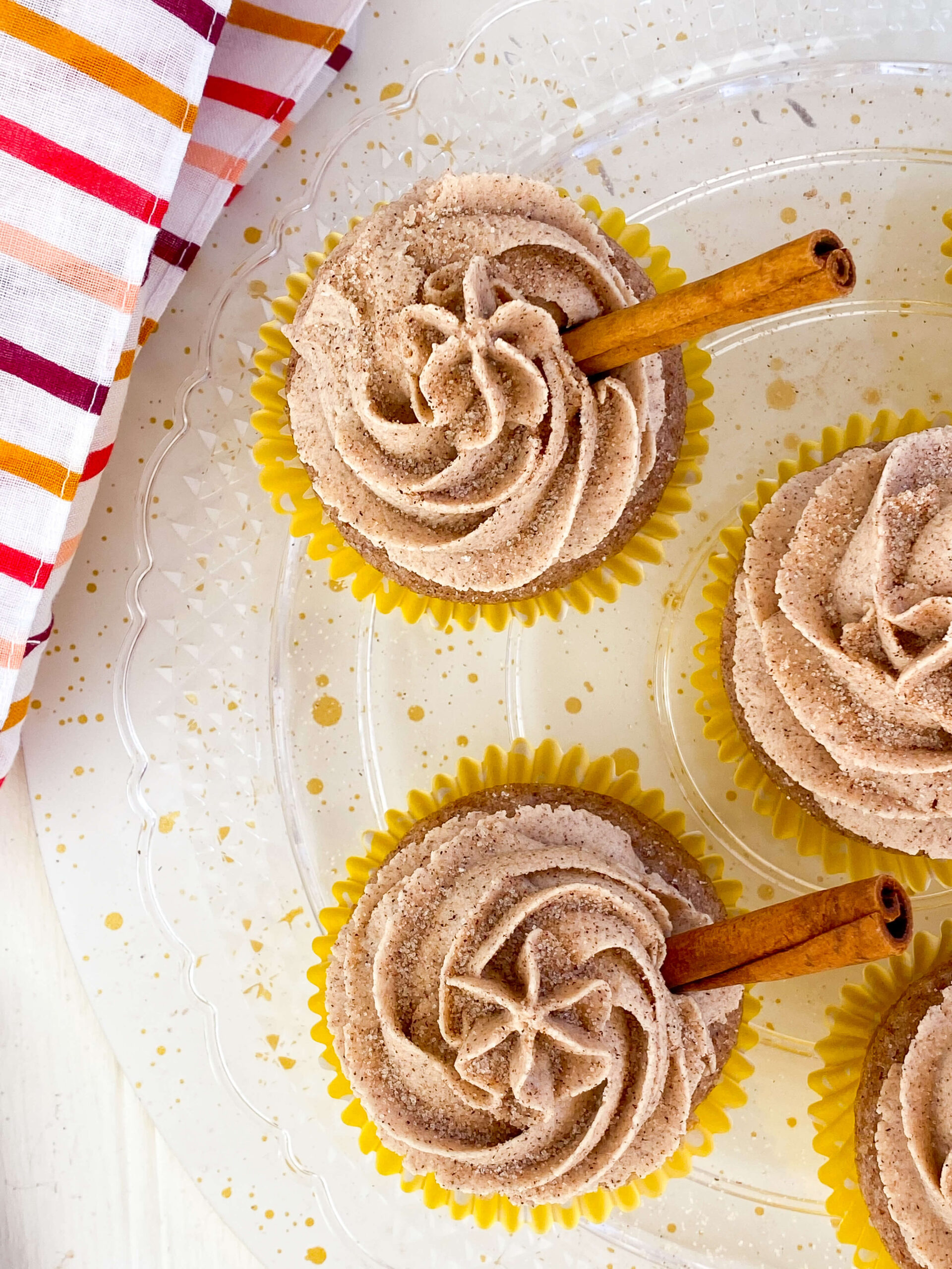 Kate's Safe & Sweet - Snickerdoodle Cupcakes