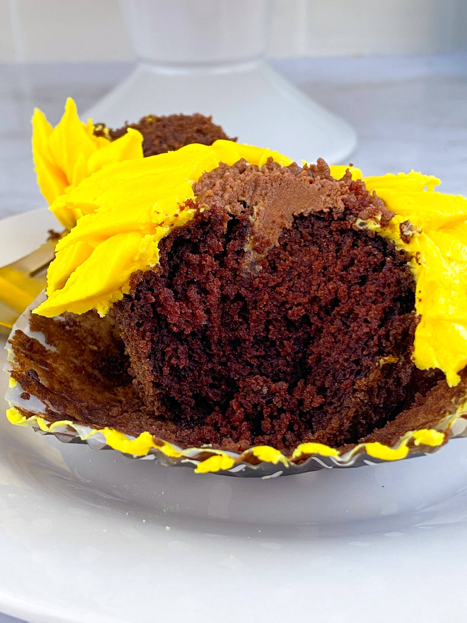 Kate's Safe & Sweet - Sunflower Cupcake Inside