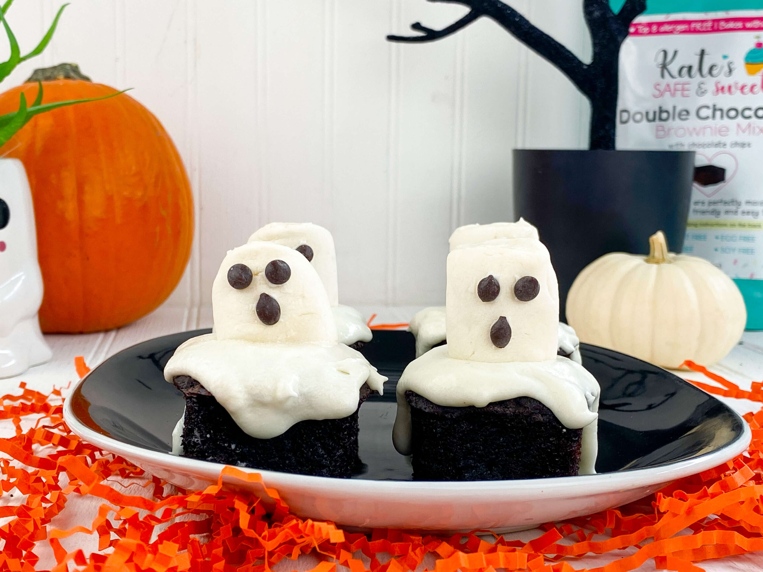 Kate's Safe & Sweet - Boo Brownies for halloween