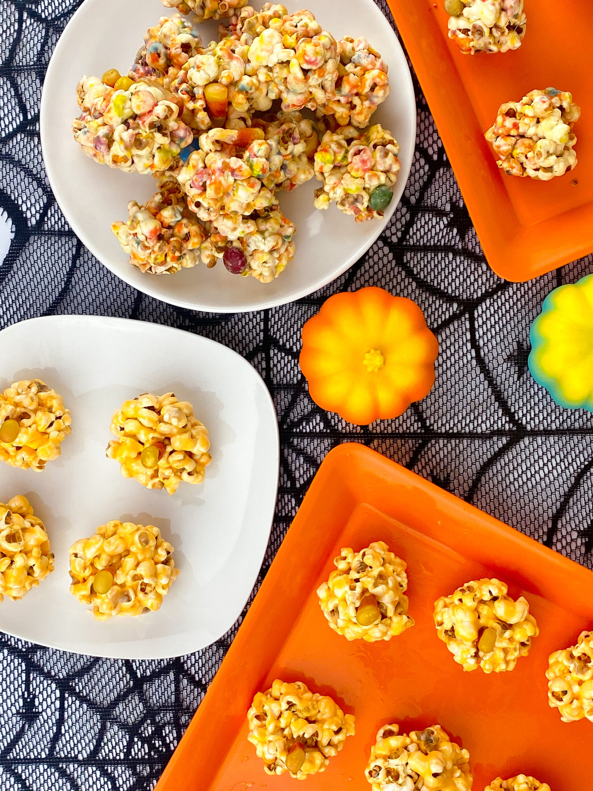 Kate's Safe & Sweet - Halloween Popcorn Balls both