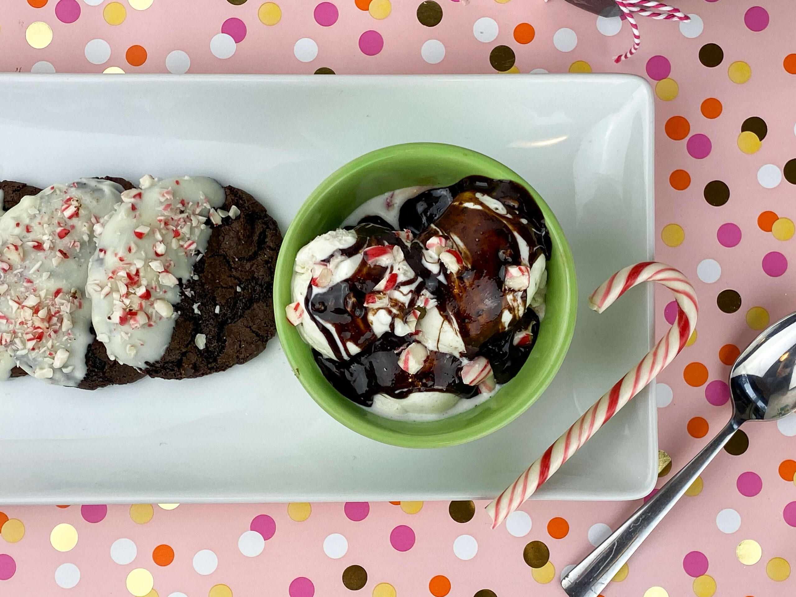 Kate's Safe & Sweet - Peppermint Hot Fudge with Cookies