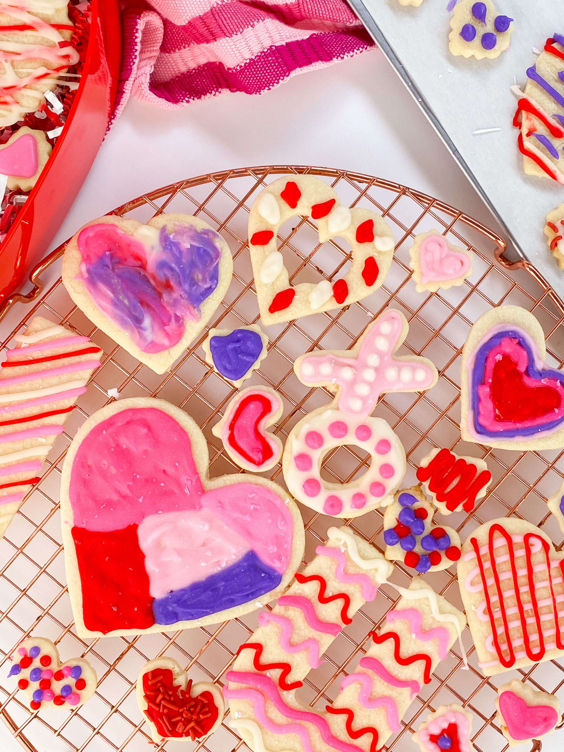 Kate's Safe & Sweet - Sugar Cookies - Cookies Frosted on Tray